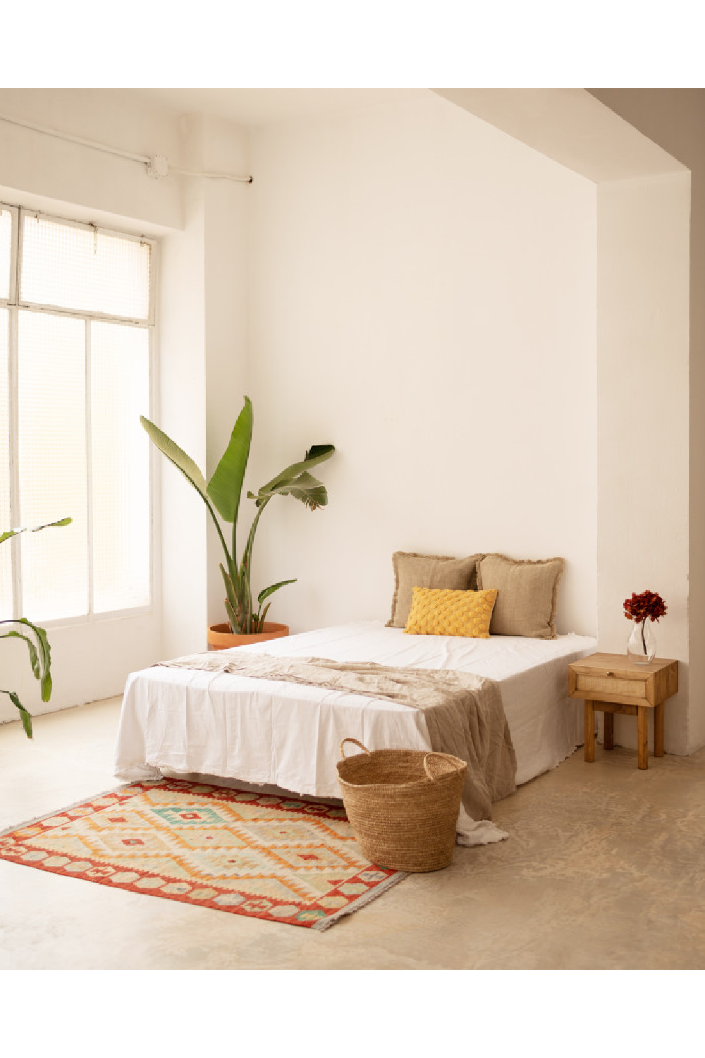 Rattan Drawer Bedside Table | Decowood Frida | Oroa.com