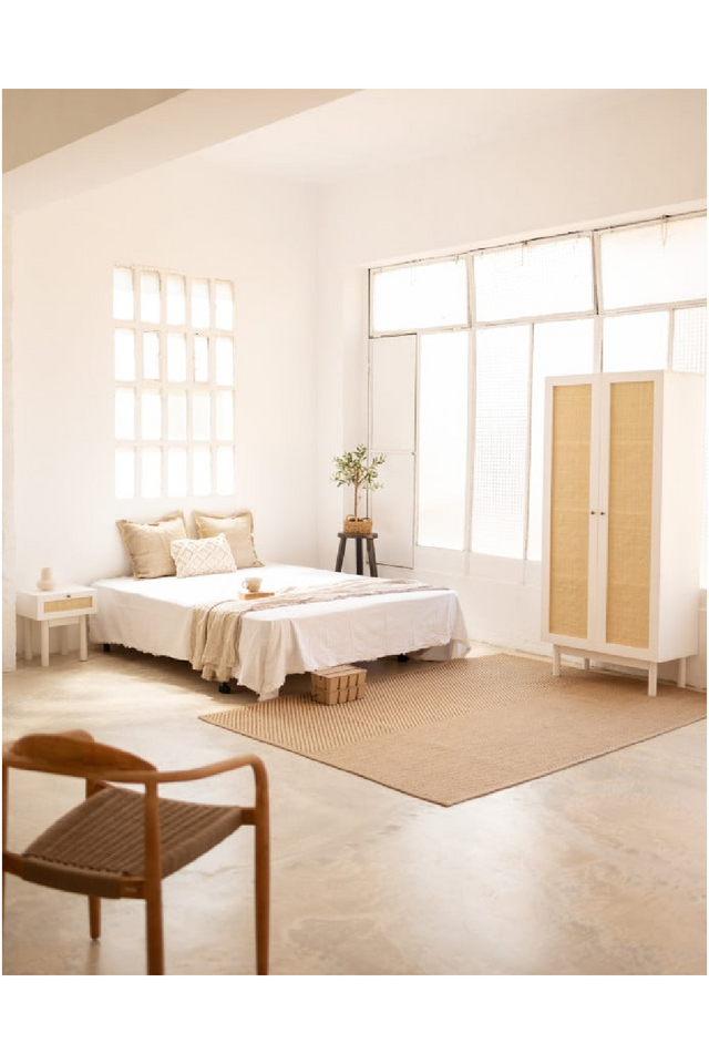 Rattan Drawer Bedside Table | Decowood Frida | Oroa.com