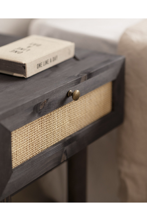 Rattan Drawer Bedside Table | Decowood Frida | Oroa.com