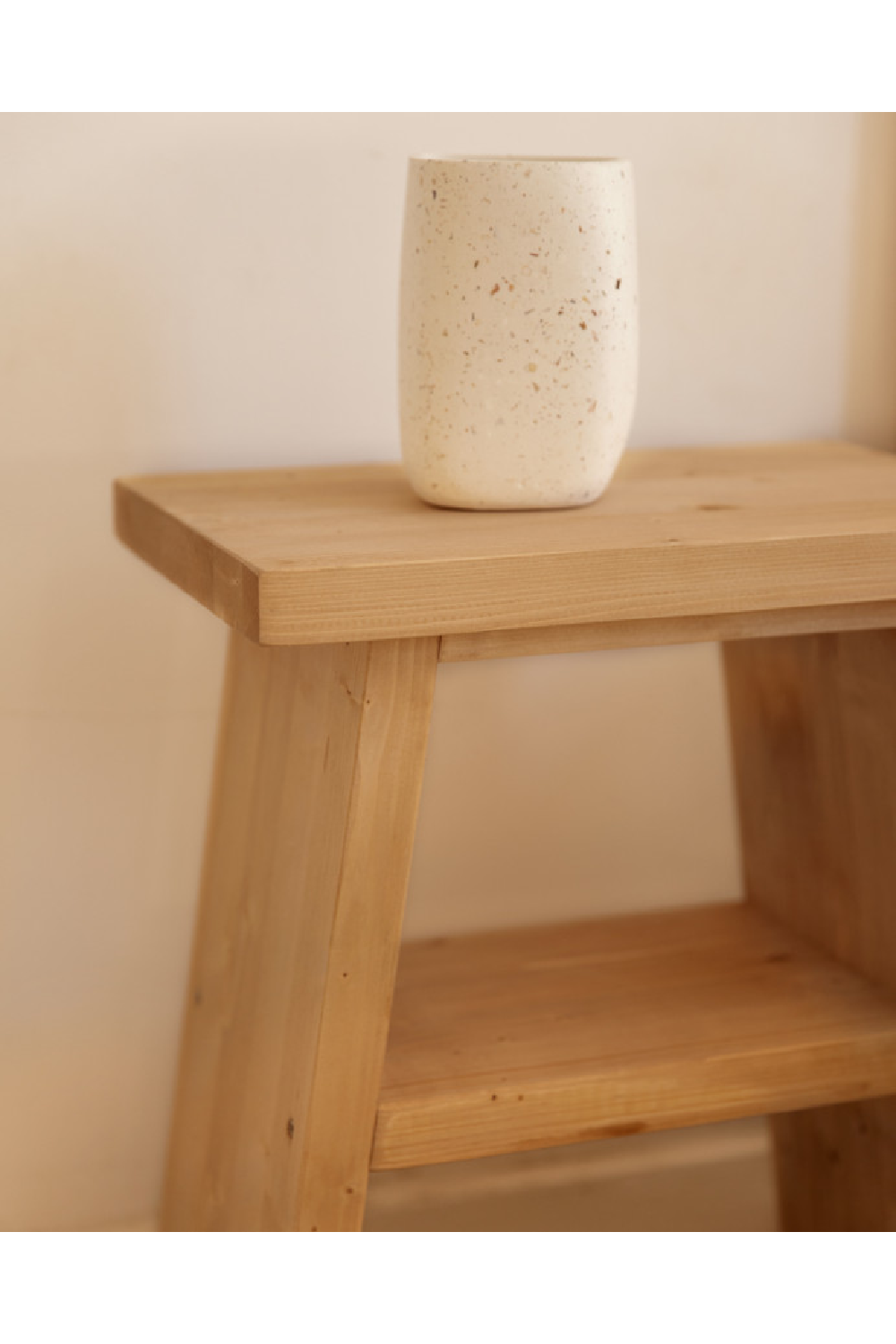 A-Shaped Wooden Side Table | Decowood Frida | Oroa.com