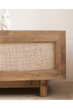 Rattan 2-Door Media Unit | Decowood Frida | Oroa.com