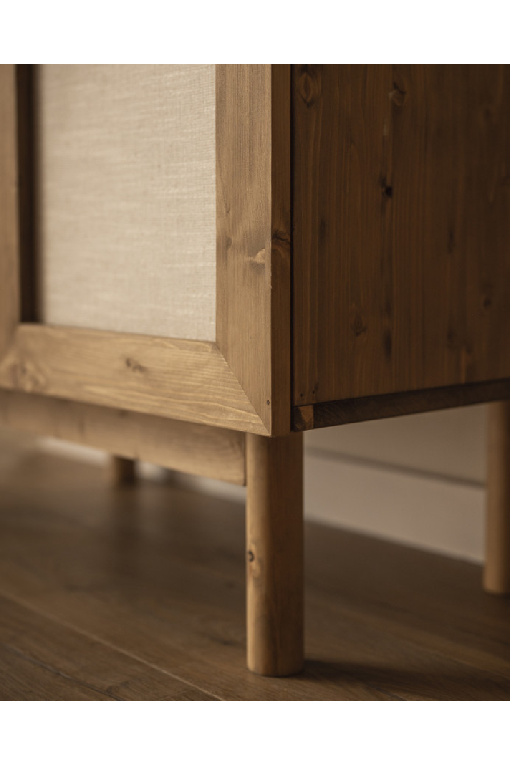 Fabric 2-Door Sideboard | Decowood Linen | Oroa.com