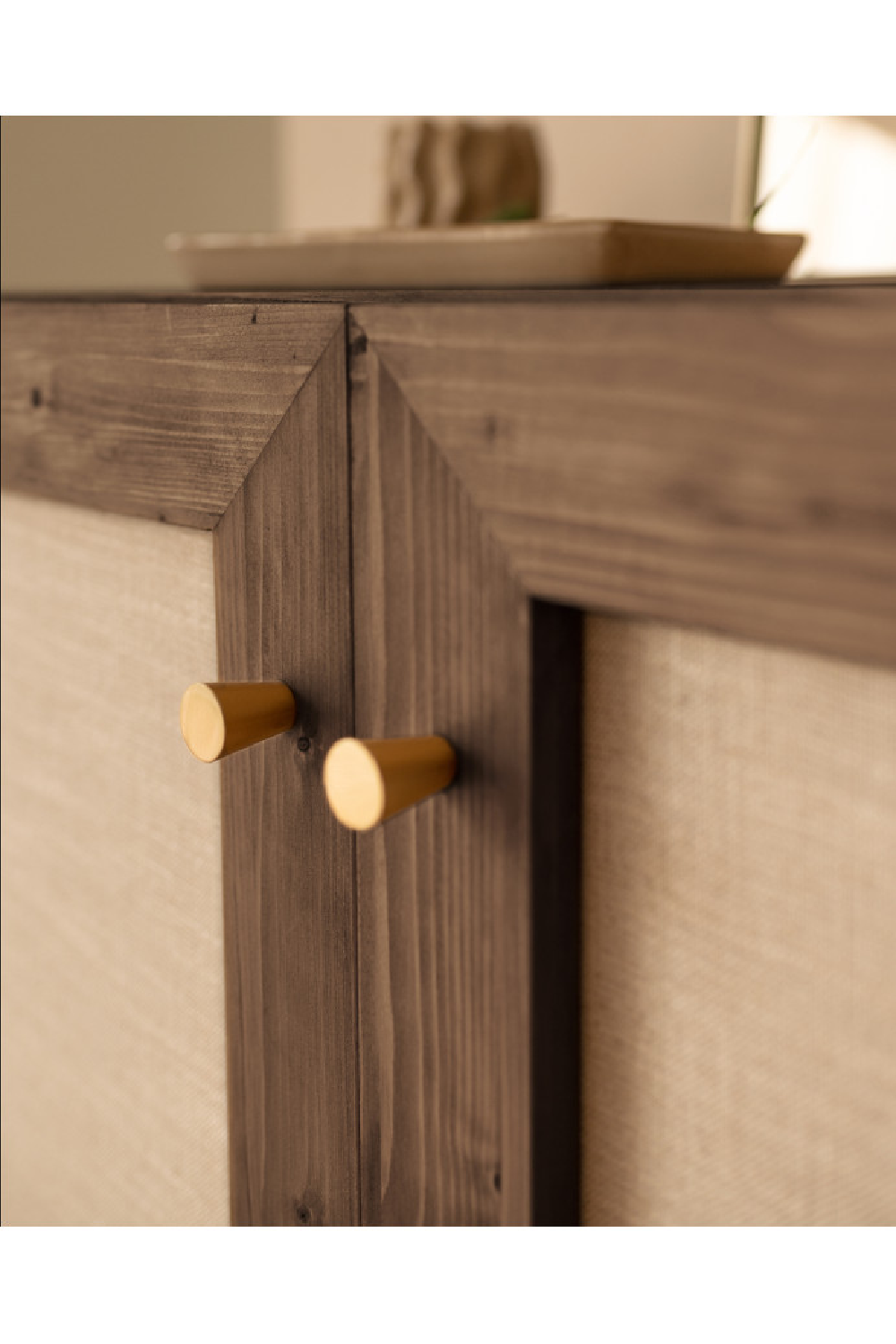 Fabric 2-Door Sideboard | Decowood Linen | Oroa.com