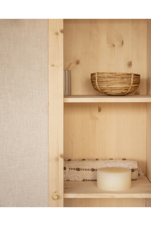 Fabric 2-Door Cabinet | Decowood Linen | Oroa.com