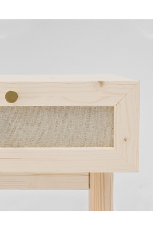 Fabric 1-Drawer Bedside Tables (2) | Decowood Linen | Oroa.com