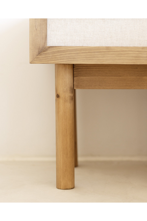 Fabric 1-Drawer Bedside Tables (2) | Decowood Linen | Oroa.com