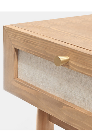 Fabric 1-Drawer Bedside Tables (2) | Decowood Linen | Oroa.com