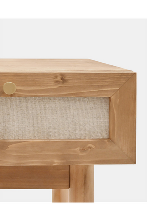 Fabric 1-Drawer Bedside Tables (2) | Decowood Linen | Oroa.com