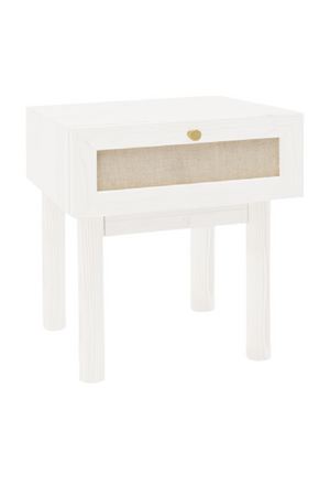 Fabric 1-Drawer Bedside Table | Decawood Linen | Oroa.com