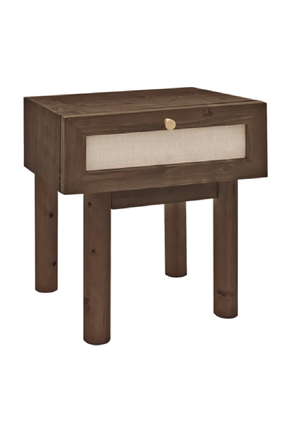 Fabric 1-Drawer Bedside Table | Decawood Linen | Oroa.com