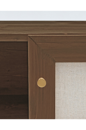 Fabric 2-Door TV Stand | Decowood Linen | Oroa.com