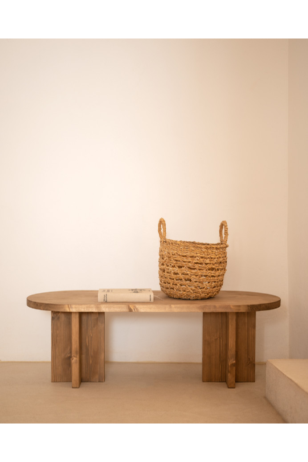 Japandi Oval Coffee Table | Decowood Tokyo | Oroa.com