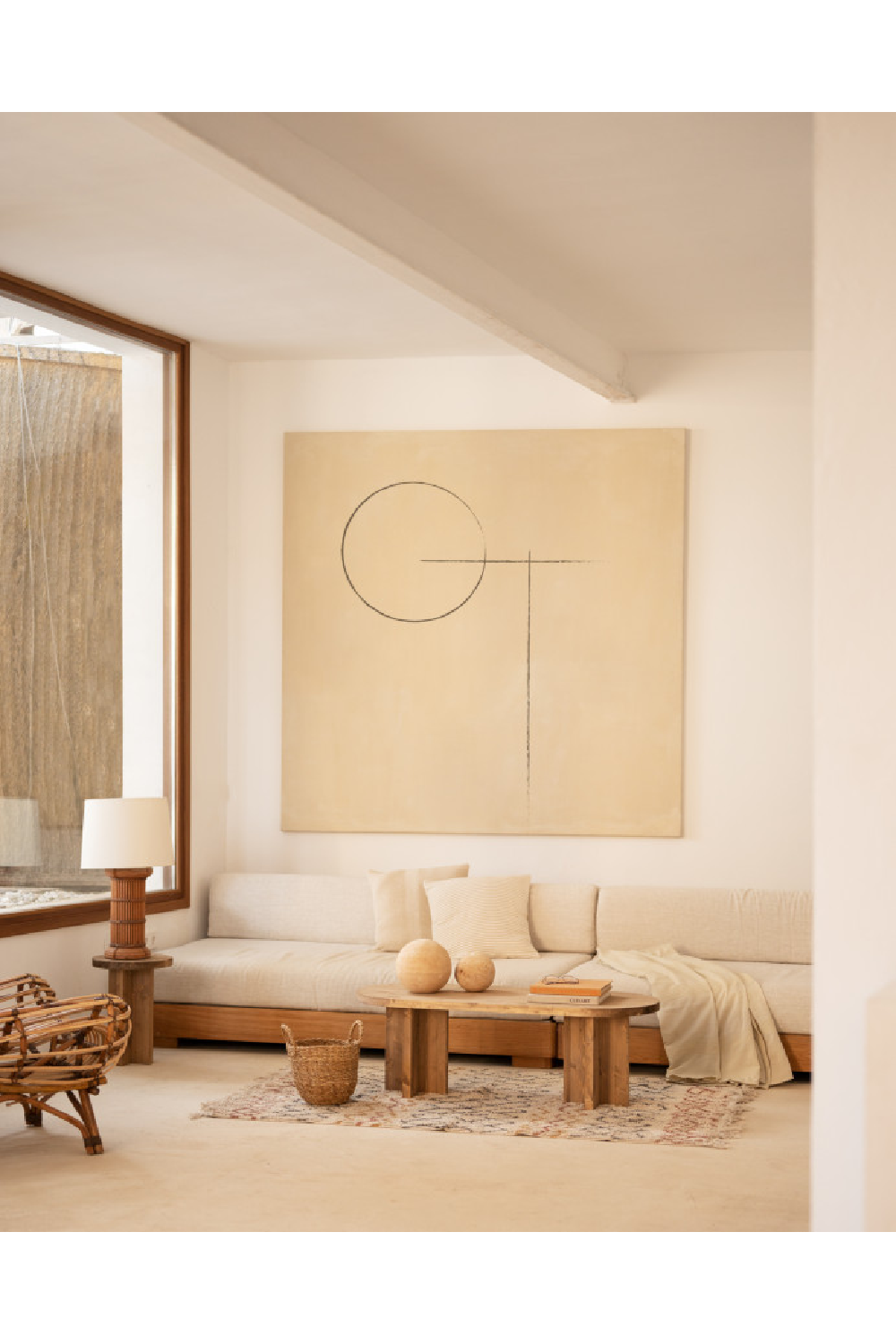 Japandi Oval Coffee Table | Decowood Tokyo | Oroa.com