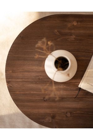 Japandi Oval Coffee Table | Decowood Tokyo | Oroa.com