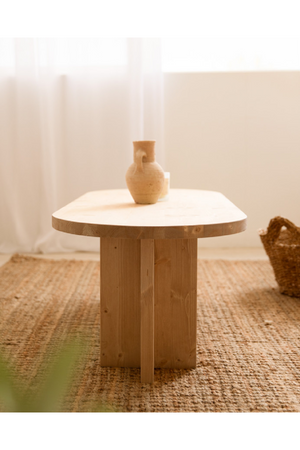 Japandi Oval Coffee Table | Decowood Tokyo | Oroa.com