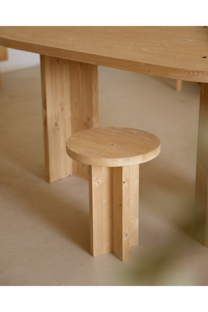 Round Solid Wood Stool | Decowood Tokyo | Oroa.com