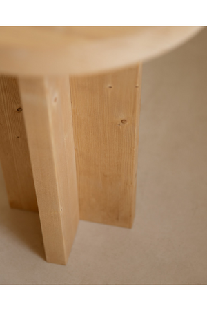 Round Solid Wood Stool | Decowood Tokyo | Oroa.com