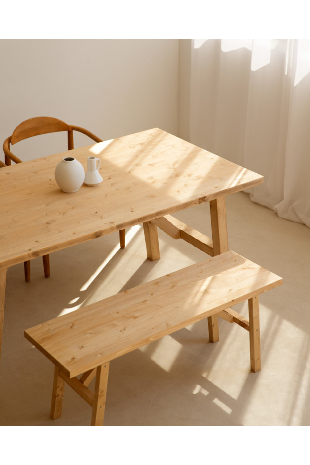 Scandinavian Wooden Bench | Decowood Siep | OROA.com