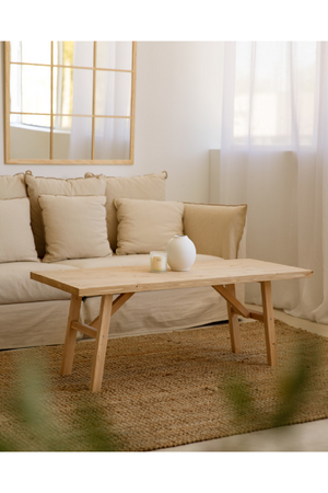 Scandinavian Wooden Coffee Table | Decowood Siep | OROA.com