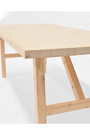 Scandinavian Wooden Dining Table | Decowood Siep | OROA.com