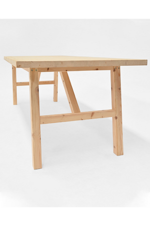 Scandinavian Wooden Dining Table | Decowood Siep | OROA.com