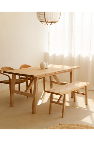Scandinavian Wooden Dining Table | Decowood Siep | OROA.com