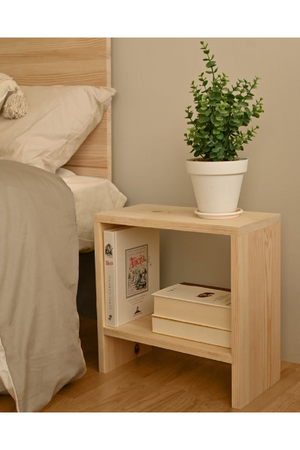 Minimalist Wooden Bedside Table | Decowood Meller | Oroa.com