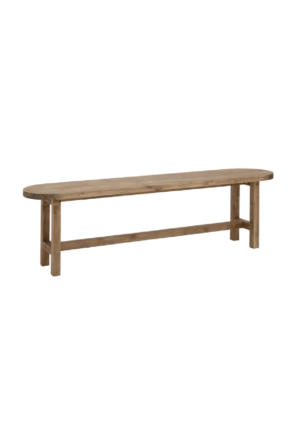 Round Edged Wooden Bench | Decowood Olivia | Oroa.com
