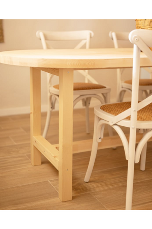 Wooden Oval Dining Table | Decowood Olivia | Oroa.com