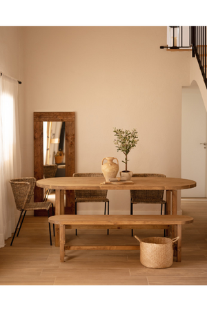 Wooden Oval Dining Table | Decowood Olivia | Oroa.com