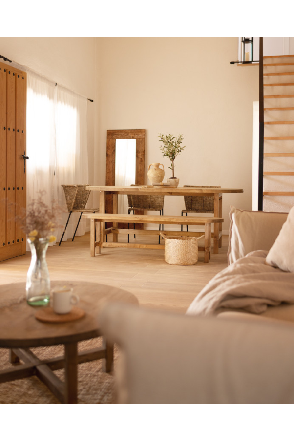 Wooden Oval Dining Table | Decowood Olivia | Oroa.com