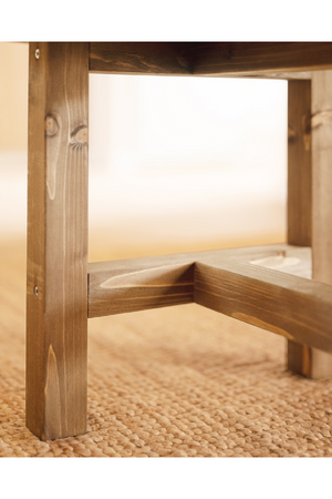 Spruce Wood Oval Coffee Table | Decowood Olivia | Oroa.com