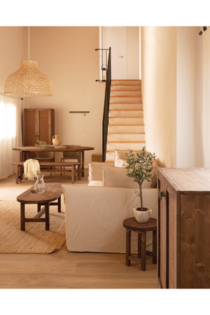 Spruce Wood Oval Coffee Table | Decowood Olivia | Oroa.com