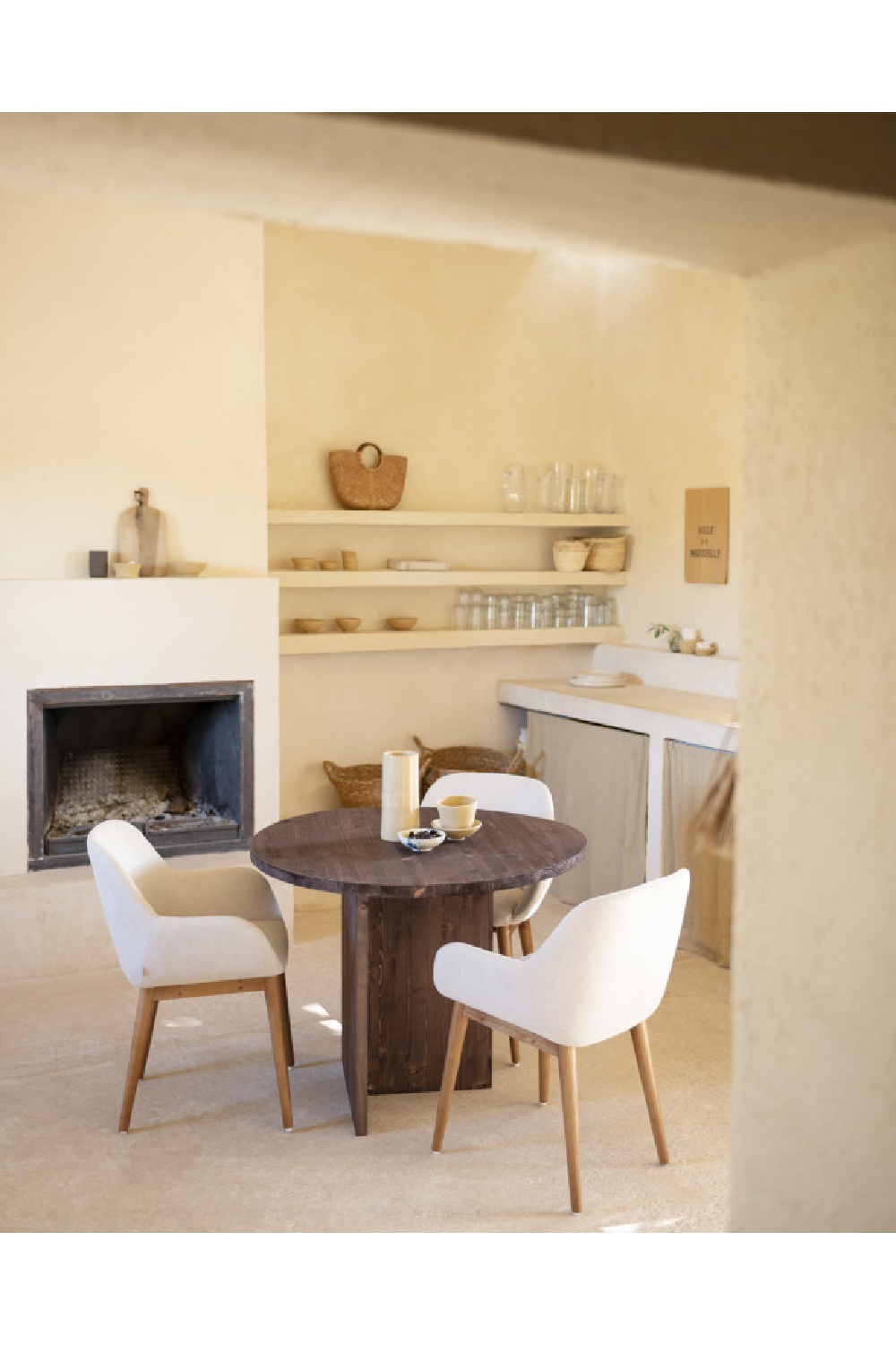 Asymmetrical Oval Coffee Table | Decowood Mur | Oroa.com