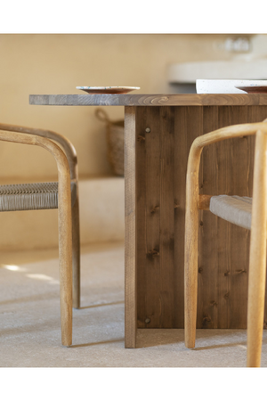 Organic-Shaped Wooden Dining Table | Decowood Mur | Oroa.com