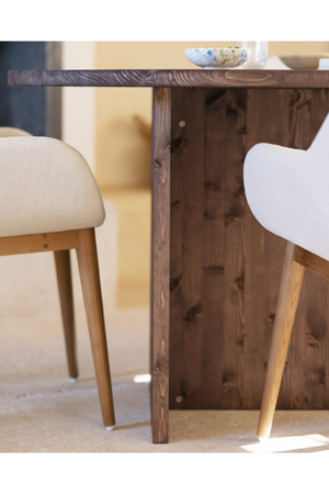 Organic-Shaped Wooden Dining Table | Decowood Mur | Oroa.com