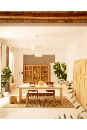 Angular Solid Wood Dining Table | Decowood Telva | Oroa.com