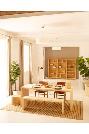 Angular Solid Wood Dining Table | Decowood Telva | Oroa.com