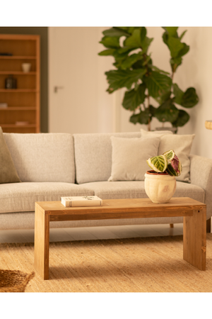 Angular Solid Wood Coffee Table | Decowood Telva | Oroa.com