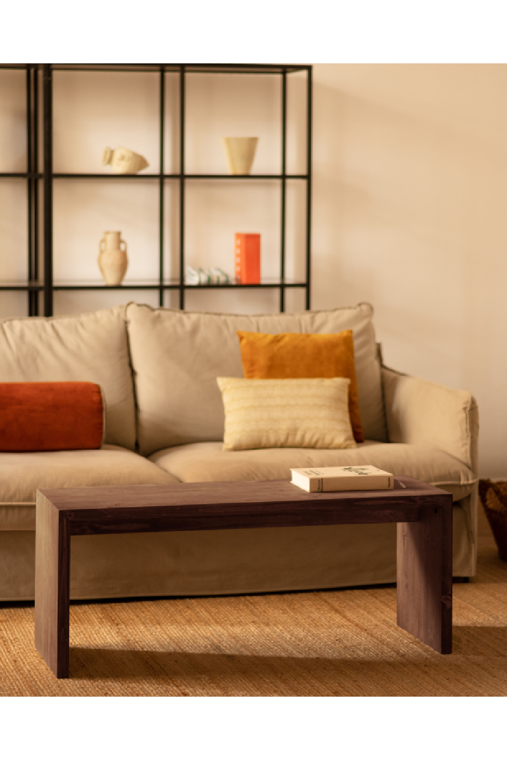 Angular Solid Wood Coffee Table | Decowood Telva | Oroa.com