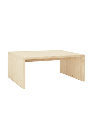 Angular Solid Wood Coffee Table | Decowood Telva | Oroa.com