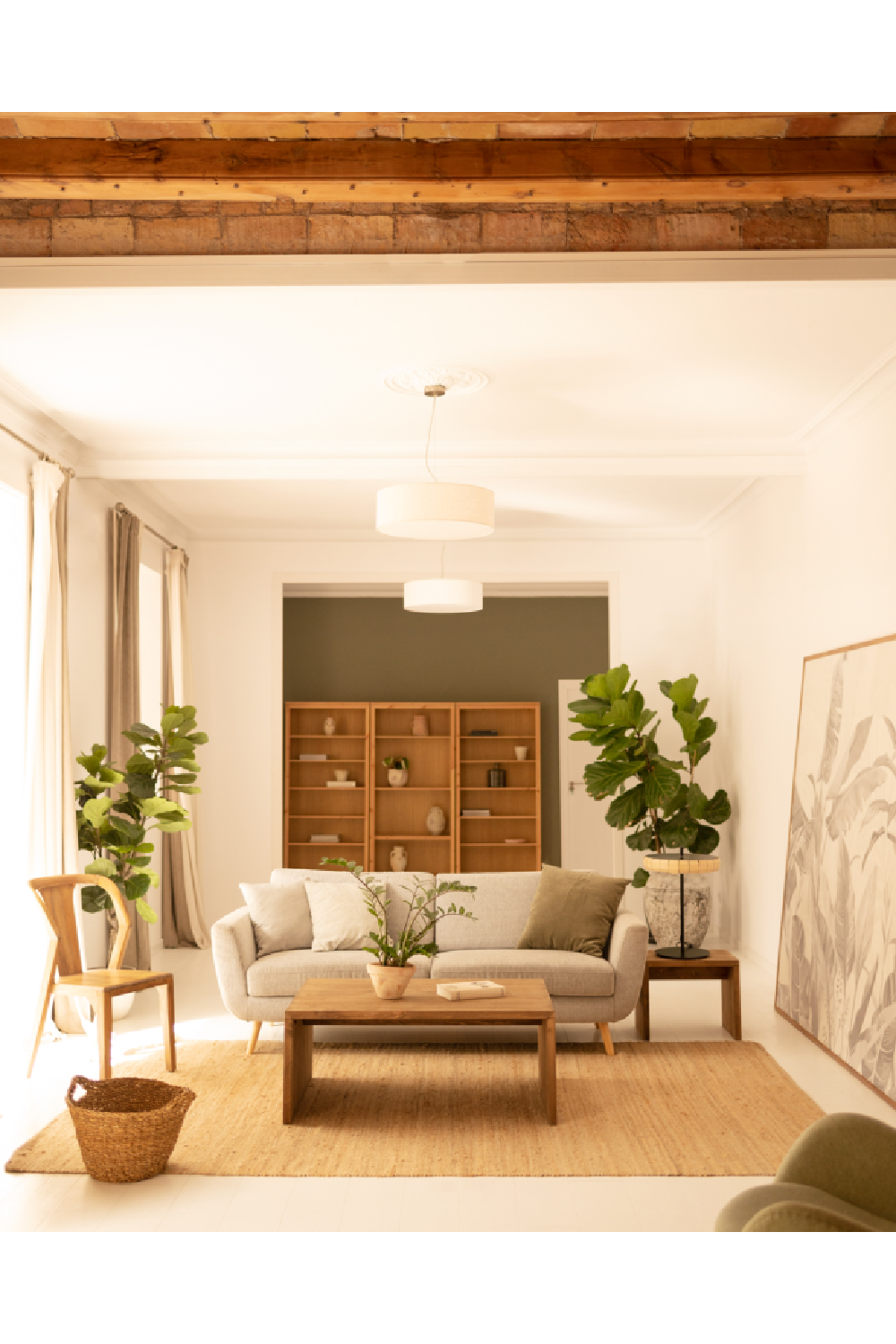 Angular Solid Wood Coffee Table | Decowood Telva | Oroa.com