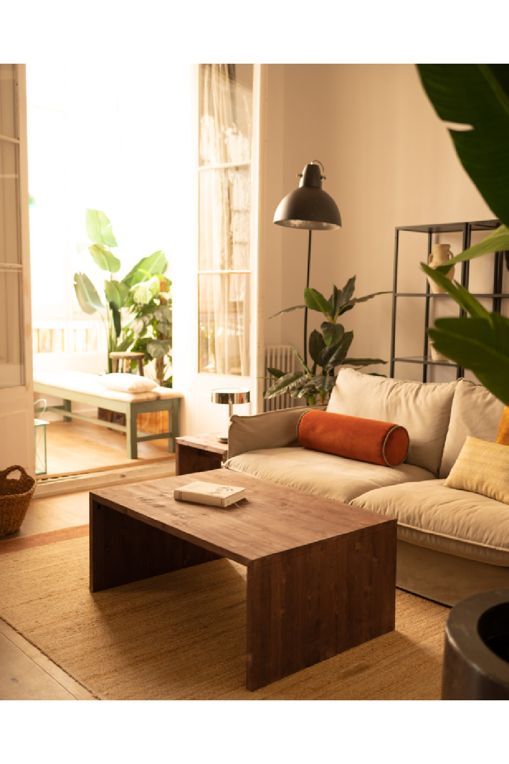 Angular Solid Wood Coffee Table | Decowood Telva | Oroa.com