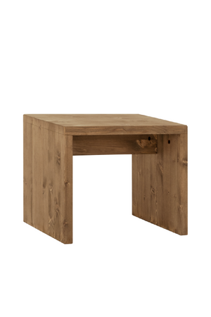 Angular Solid Wood Stool | Decowood Telva | Oroa.com