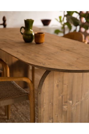 Wooden Oval Coffee Table | Decowood Bloom | Oroa.com