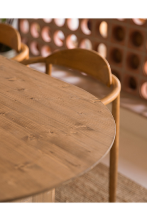 Wooden Oval Coffee Table | Decowood Bloom | Oroa.com