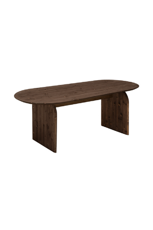 Wooden Oval Coffee Table | Decowood Bloom | Oroa.com