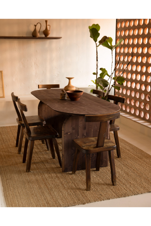 Wooden Oval Coffee Table | Decowood Bloom | Oroa.com