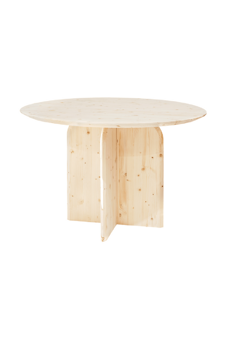 Round Solid Wood Dining Table | Decowood Bloom | Oroa.com