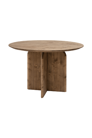 Round Solid Wood Dining Table | Decowood Bloom | Oroa.com